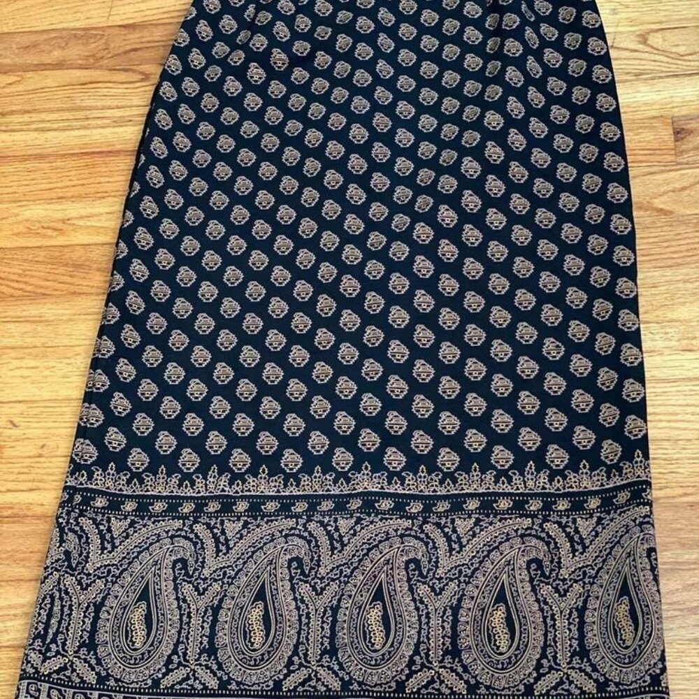 vintage Briggs New York maxi paisley skirt